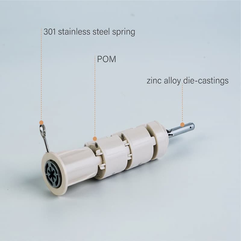 How to disassemble 28mm cordless roller blinds spring mechanism?